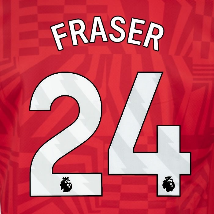 2024 2025 OFFICIAL SOUTHAMPTON FRASER 24 WHITE HOME PLAYER SIZE NAME SET