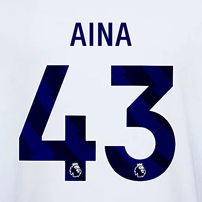 2023 2024 OFFICIAL NOTTINGHAM AINA 43 BLUE AWAY PLAYER SIZE NAMESET