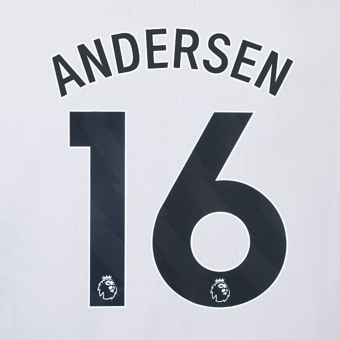 2023 2024 OFFICIAL CRYSTAL PALACE ANDERSEN 16 BLACK AWAY PLAYER SIZE NAMESET