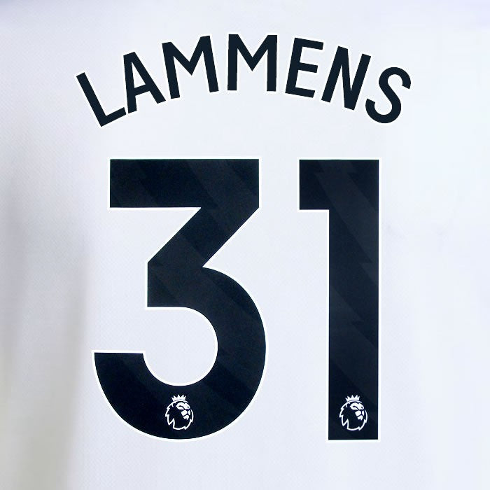 2025 2026 MANCHESTER UNITED LAMMENS 31 AWAY BLACK PLAYER SIZE NAMESET