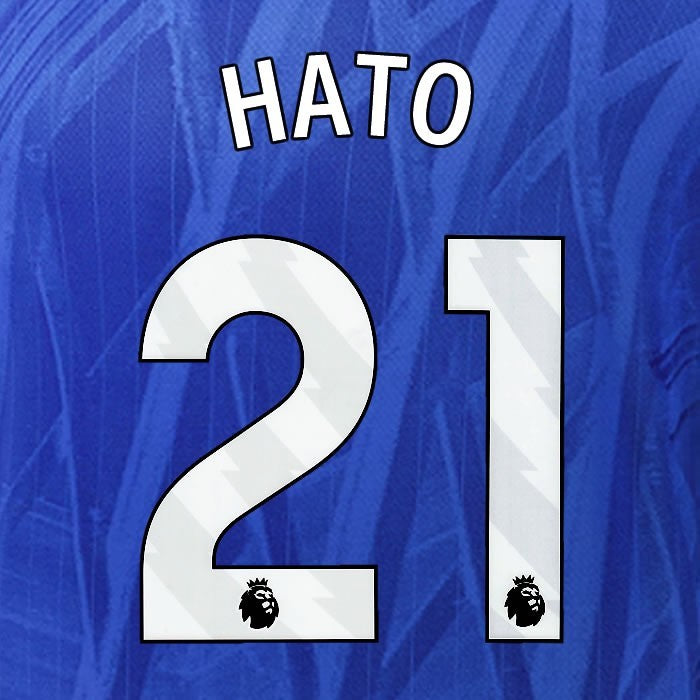 2025 2026 OFFICIAL CHELSEA HATO 21 WHITE HOME PLAYER SIZE NAMESET