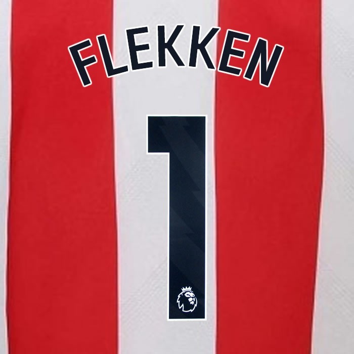 2023 2024 BRENTFORD FLEKKEN 1 OFFICIAL BLACK HOME PLAYER SIZE NAMESET