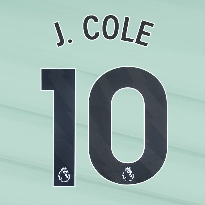 2023 2024 OFFICIAL CHELSEA J. COLE 10 BLACK 3RD PLAYER SIZE NAMESET