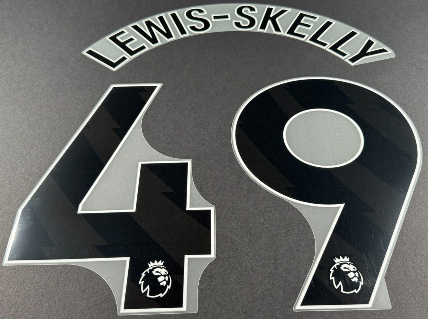 ARSENAL 2023/2024 LEWIS - SKELLY 49 OFFICIAL AVERY DENNISON BLACK PLAYER SIZE