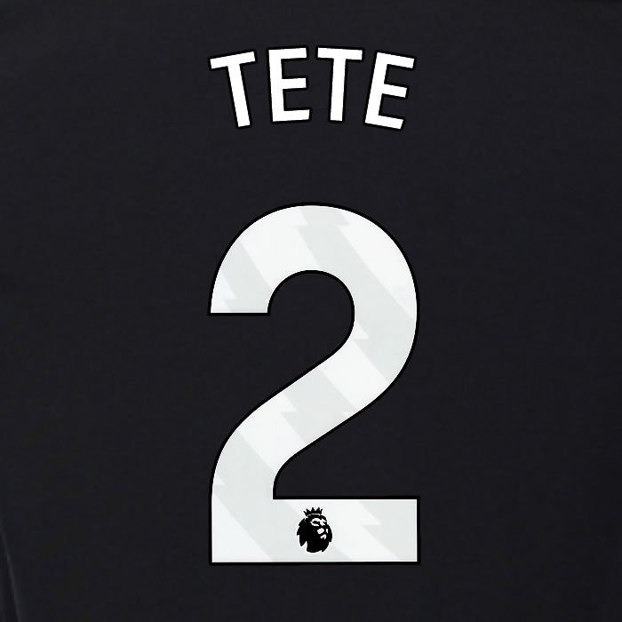 2025 2026 OFFICIAL FULHAM TETE 2 WHITE 3RD PLAYER SIZE NAMESET