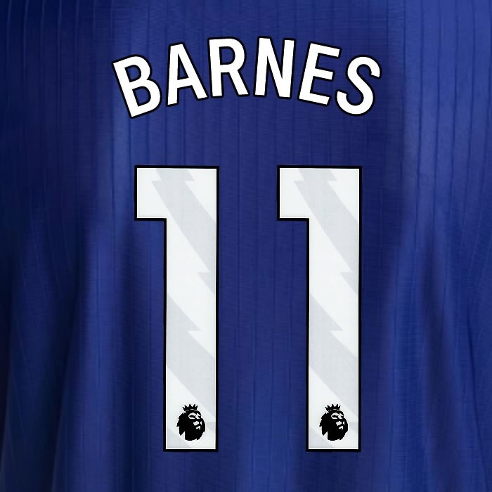 2025 2026 NEWCASTLE BARNES 11 OFFICIAL WHITE 3RD PLAYER SIZE NAME SET