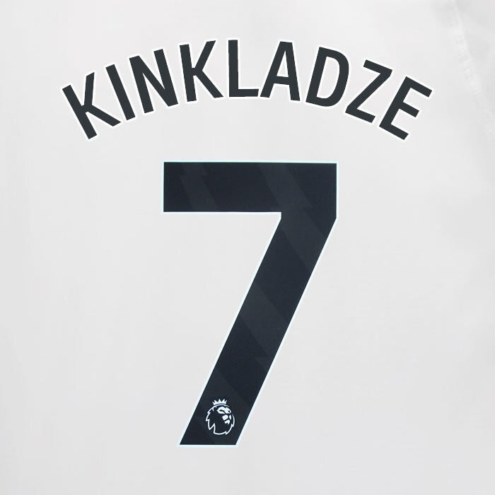 2023 2024 MAN CITY KINKLADZE 7 BLACK AWAY PLAYER SIZE NAME SET
