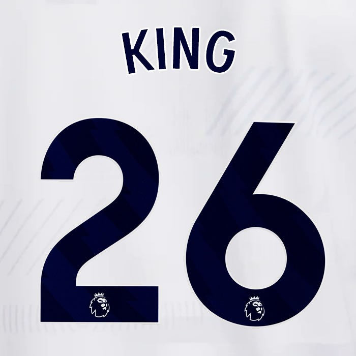 SPURS 2023 2024 KING 26 BLUE HOME PLAYER SIZE NAME SET