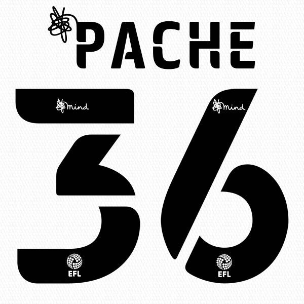 BARNSLEY 2020 2021 OFFICIAL PATCHE 36 AWAY PLAYER SIZE NAME SET