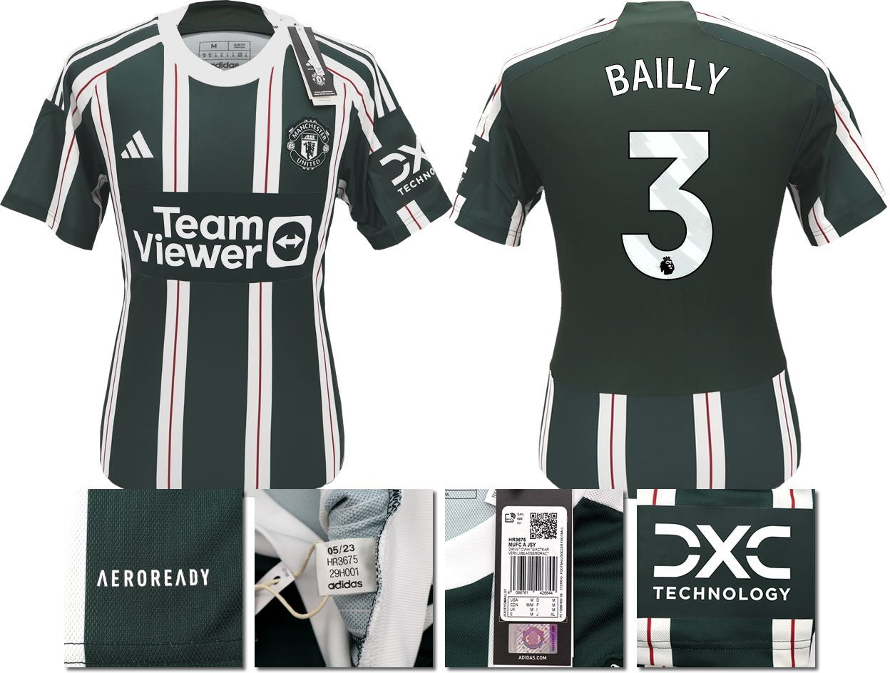 BNWT 2023 2024 MAN UTD ADIDAS AWAY SHIRT BAILLY 3