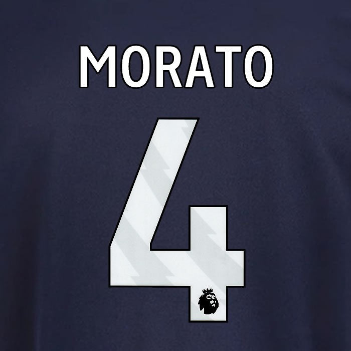 2025 2026 OFFICIAL NOTTINGHAM MORATO 4 WHITE 3RD PLAYER SIZE NAMESET