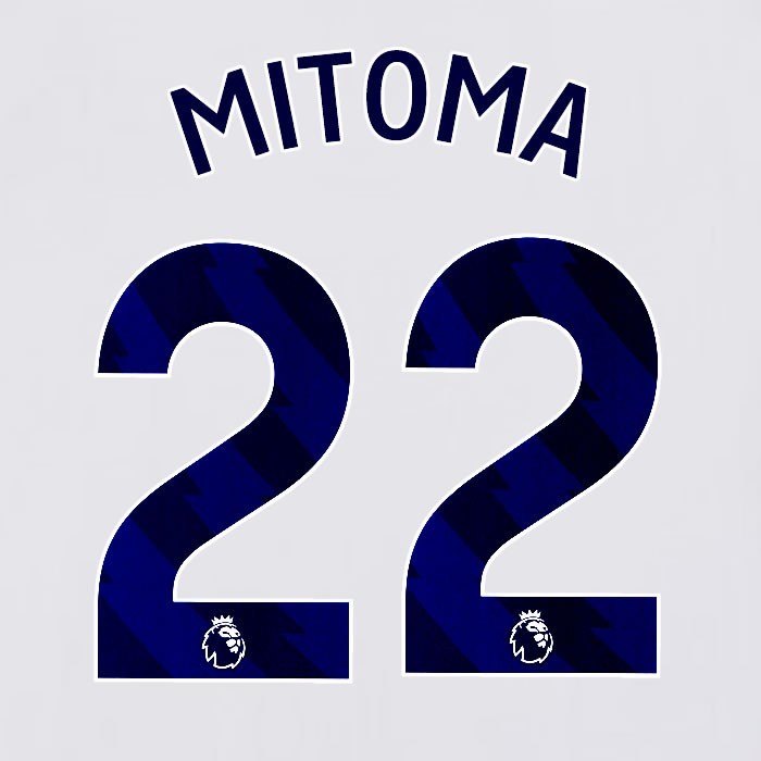 2023 2024 BRIGHTON MITOMA 22 OFFICIAL BLUE HOME PLAYER SIZE NAME SET