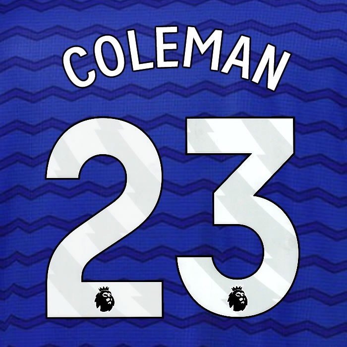 2025 2026 EVERTON COLEMAN 23 OFFICIAL WHITE HOME PLAYER SIZE NAMESET
