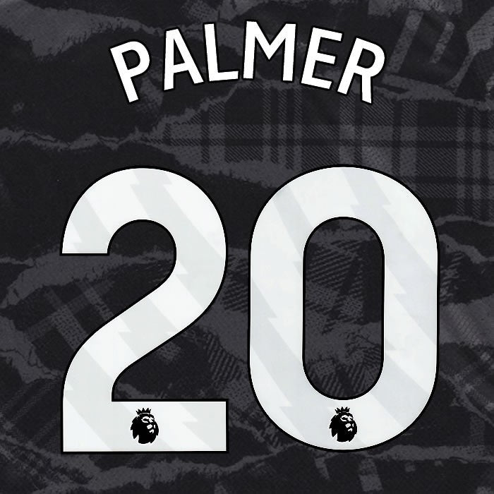 2024 2025 OFFICIAL CHELSEA PALMER 20 WHITE 3RD PLAYER SIZE NAMESET