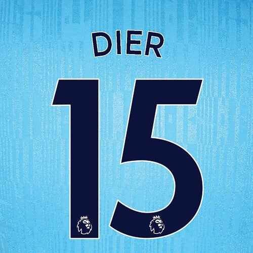 TOTTENHAM 2019-23 DIER 15 OFFICIAL AVERY DENNISON NAVY PLAYER SIZE NAME SET