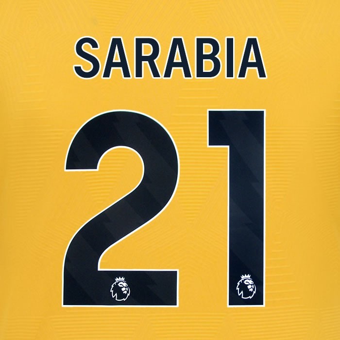 2024 2025 WOLVES HOME BLACK SARABIA 21 OFFICIAL PLAYER SIZE NAMESET