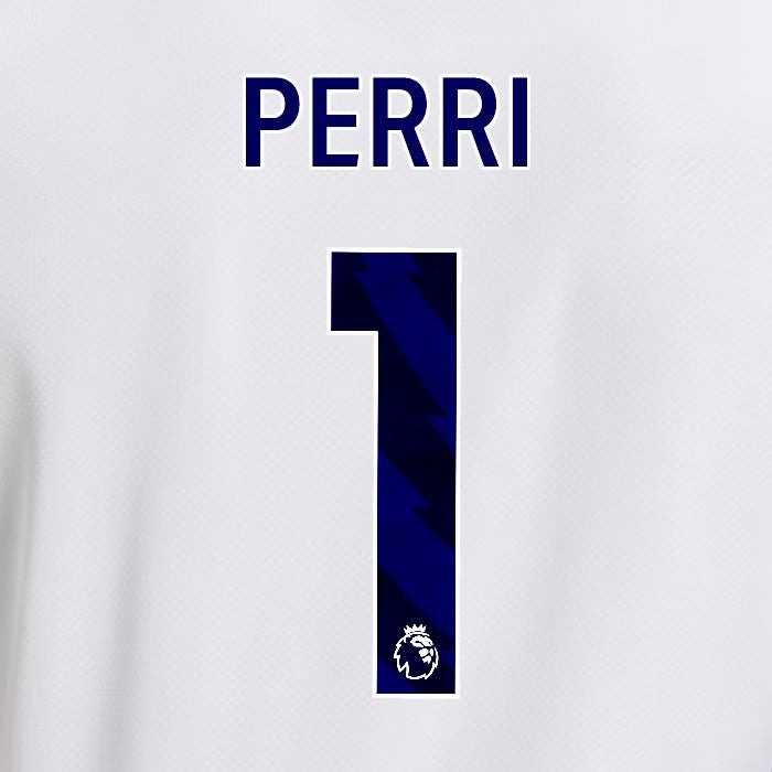 2025 2026 OFFICIAL LEEDS UNITED PERRI 1 BLUE HOME PLAYER SIZE NAMESET