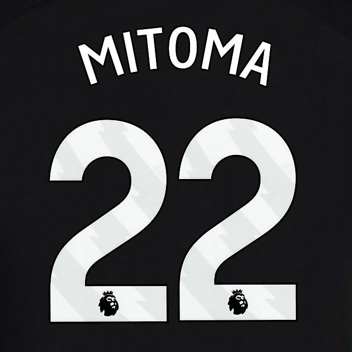 2024 2025 OFFICIAL BRIGHTON MITOMA 22 3RD WHITE PLAYER SIZE NAMESET