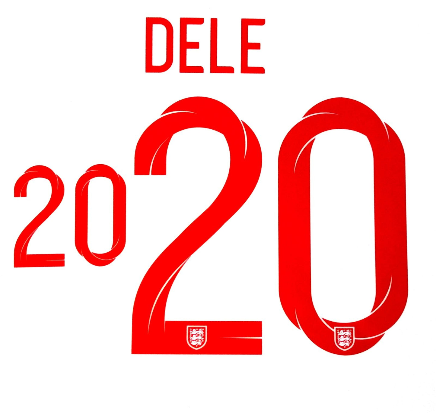 ENGLAND 2018 2019 OFFICIAL DELE 20 HOME PLAYER SIZE NAMESET