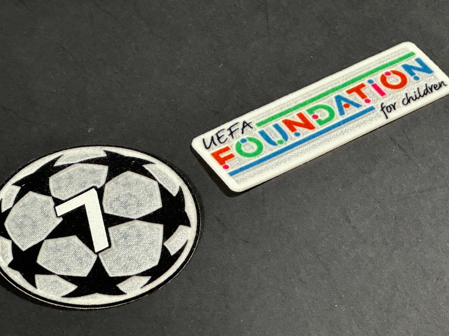 SPORTING ID UEFA CHAMPIONS LEAGUE 7 AC MILAN & FOUNDATION PLAYER SLEEVE PATCH