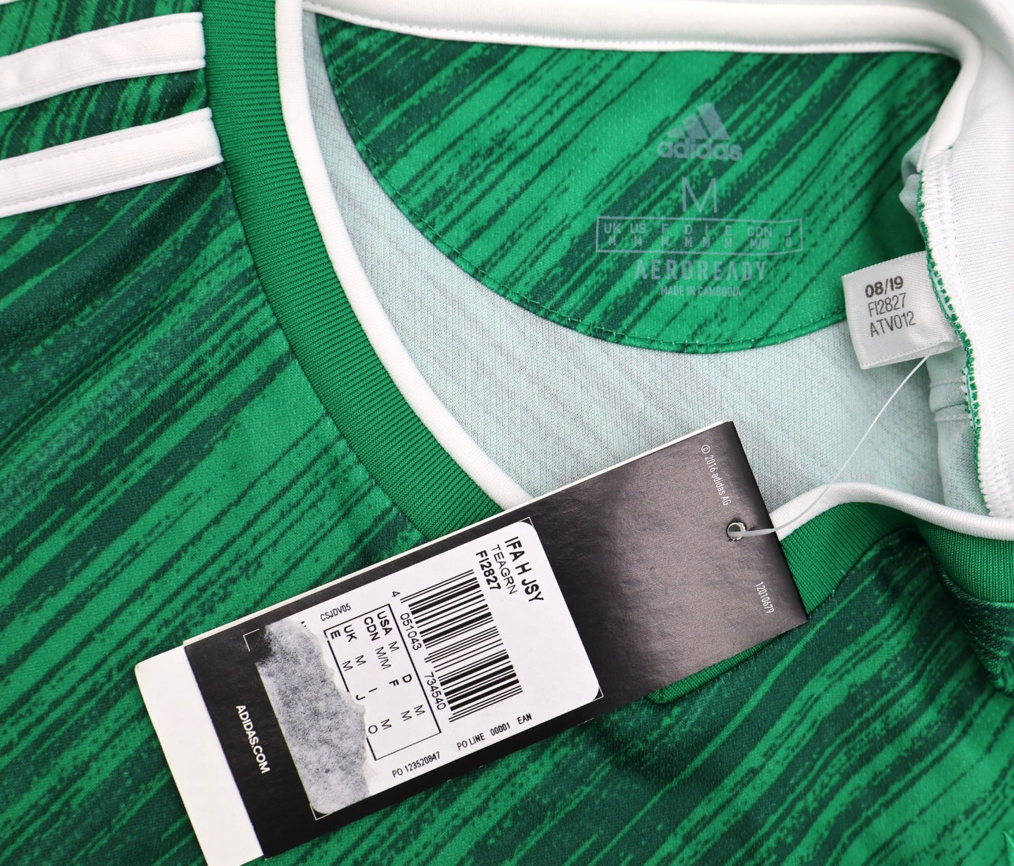 BNWT NORTHERN IRELAND ADIDAS HOME 2020 2021 EVANS 5 SHIRT MENS MEDIUM