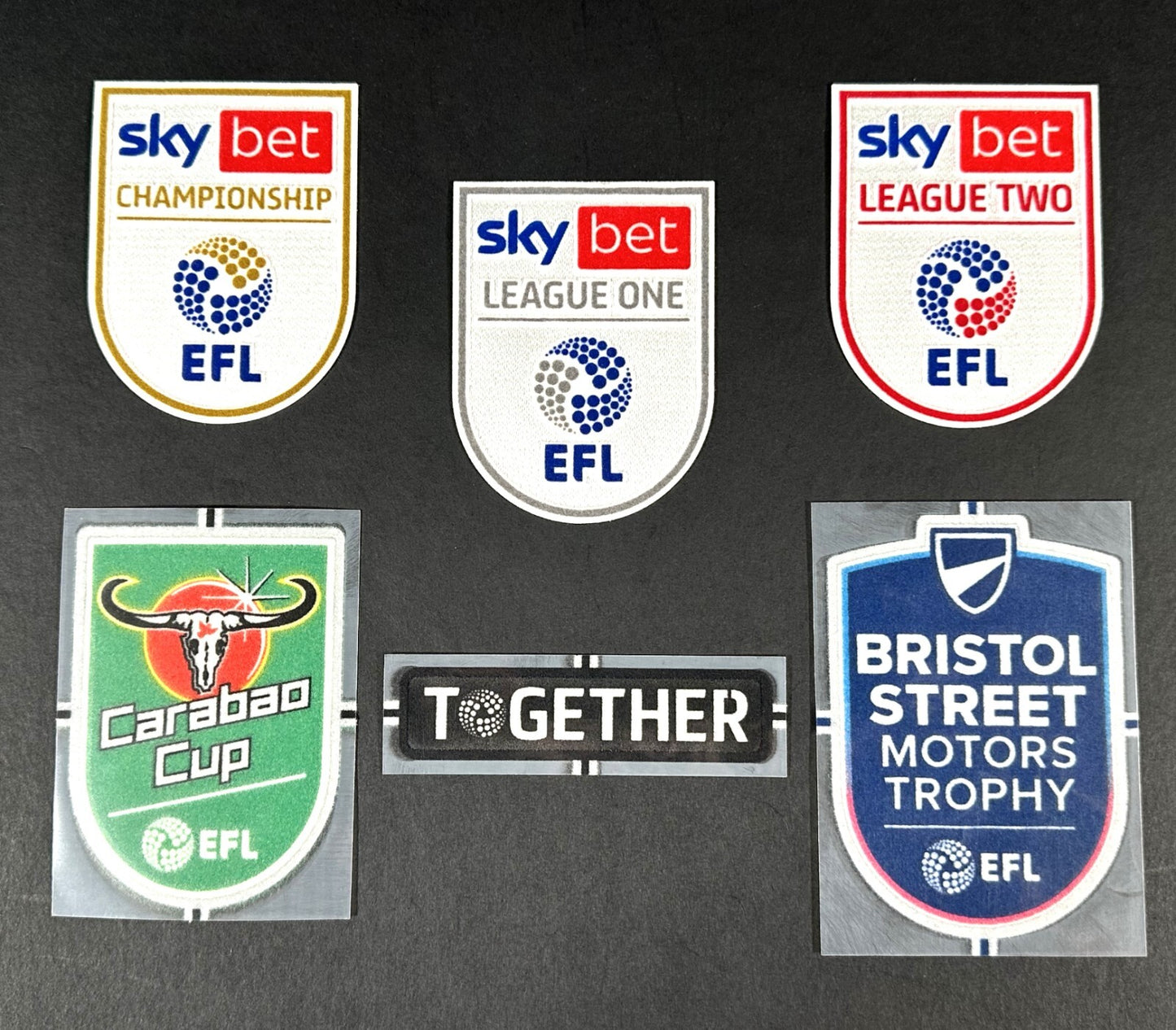 2024 2025 OFFICIAL EFL FOOTBALL SHIRT FELT FLOCK SLEEVE PATCHES