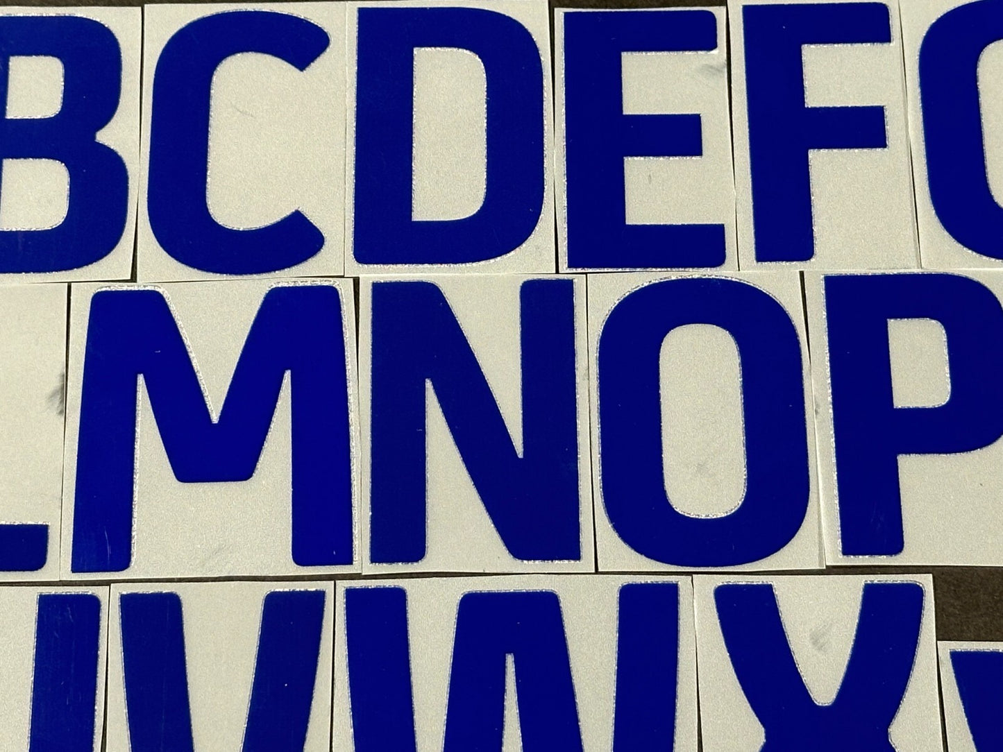 2024 2025 OFFICIAL EFL FOOTBALL LEAGUE BLUE PLAYER SIZE LETTERS 50mm