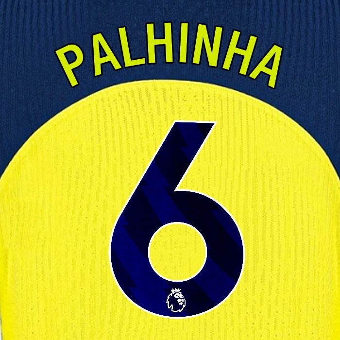 2025 2026 TOTTENHAM PALHINHA 6 3RD PLAYER SIZE NAME SET
