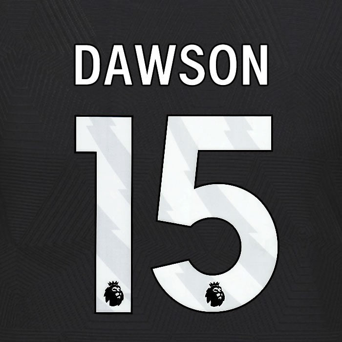2024 2025 WOLVES AWAY WHITE DAWSON 15 OFFICIAL PLAYER SIZE NAMESET