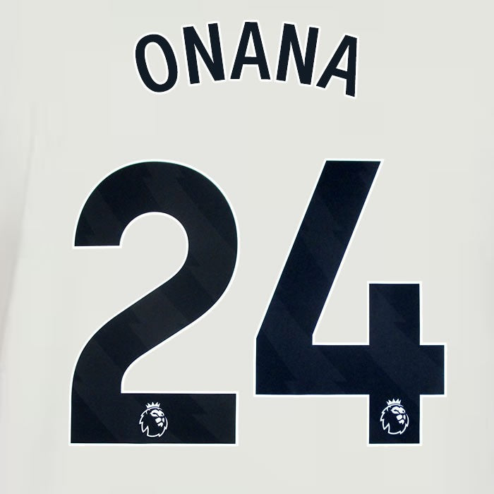 2024 2025 MANCHESTER UNITED ONANA 24 3RD BLACK PLAYER SIZE NAMESET