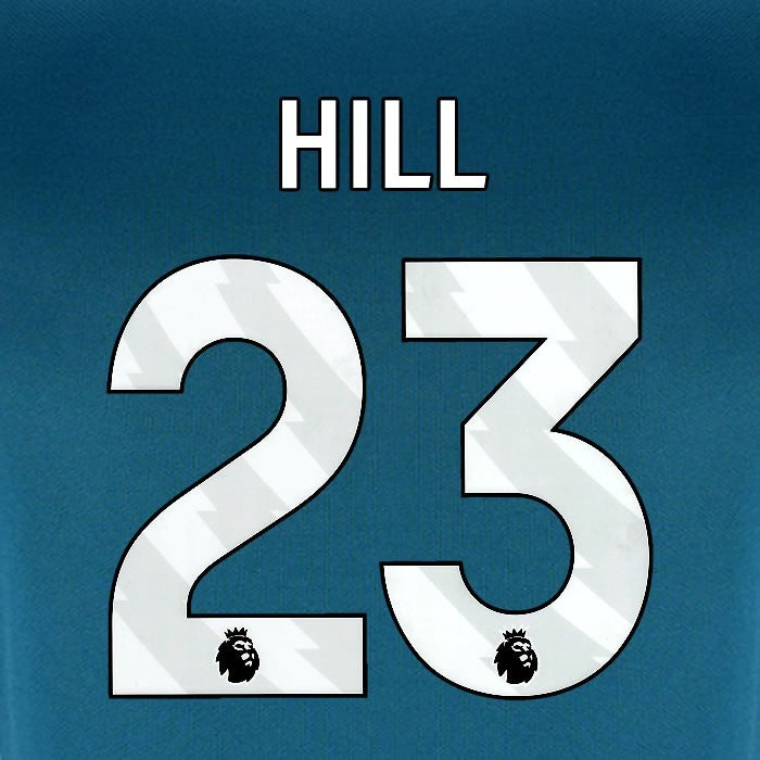 2024 2025 BOURNEMOUTH HILL 23 WHITE 3RD PLAYER SIZE NAME SET