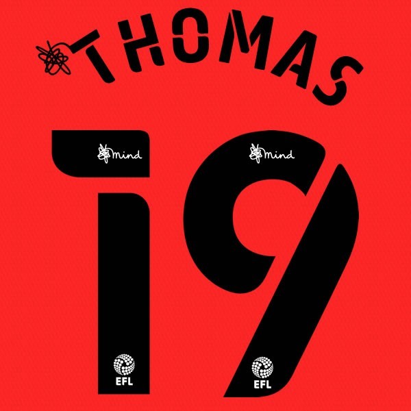 QPR 2020 2021 OFFICIAL THOMAS 19 AWAY PLAYER SIZE NAME SET