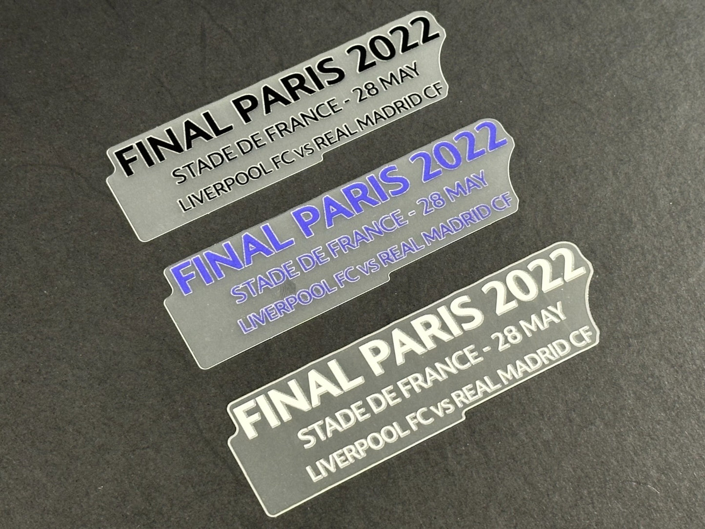 2022 OFFICIAL REAL MADRID FINAL PARIS 2022 PLAYER SIZE MATCH DETAIL