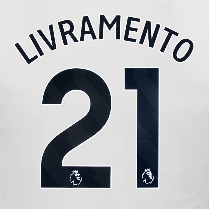 2024 2025 NEWCASTLE LIVRAMENTO 21 OFFICIAL BLACK HOME PLAYER SIZE NAME SET