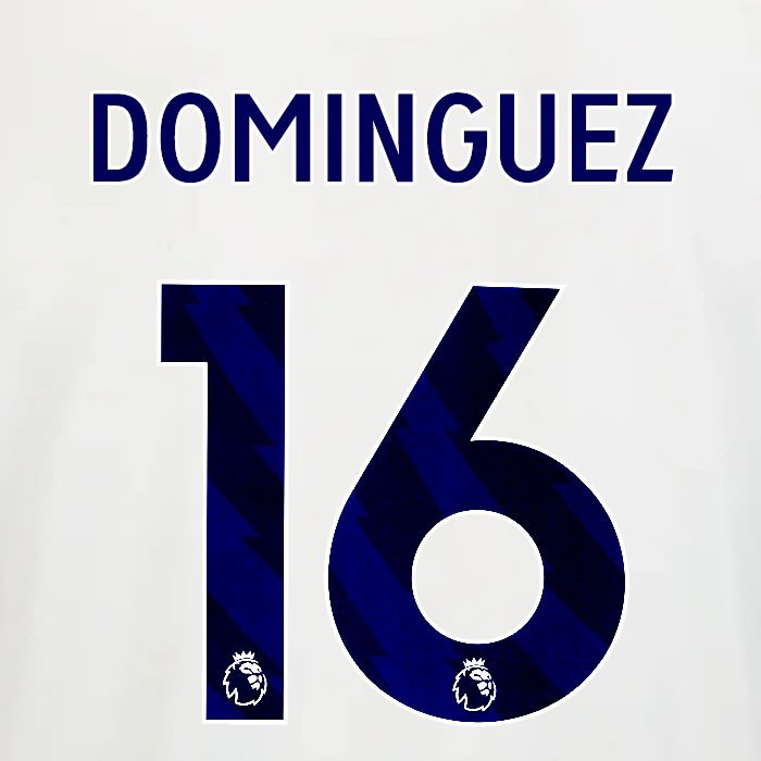 2025 2026 OFFICIAL NOTTINGHAM DOMINGUEZ 16 BLUE AWAY PLAYER SIZE NAMESET