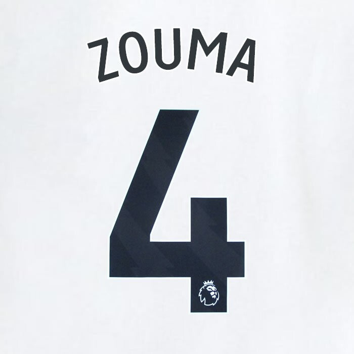 2023 2024 WEST HAM ZOUMA 4 OFFICIAL AWAY BLACK PLAYER SIZE NAMESET