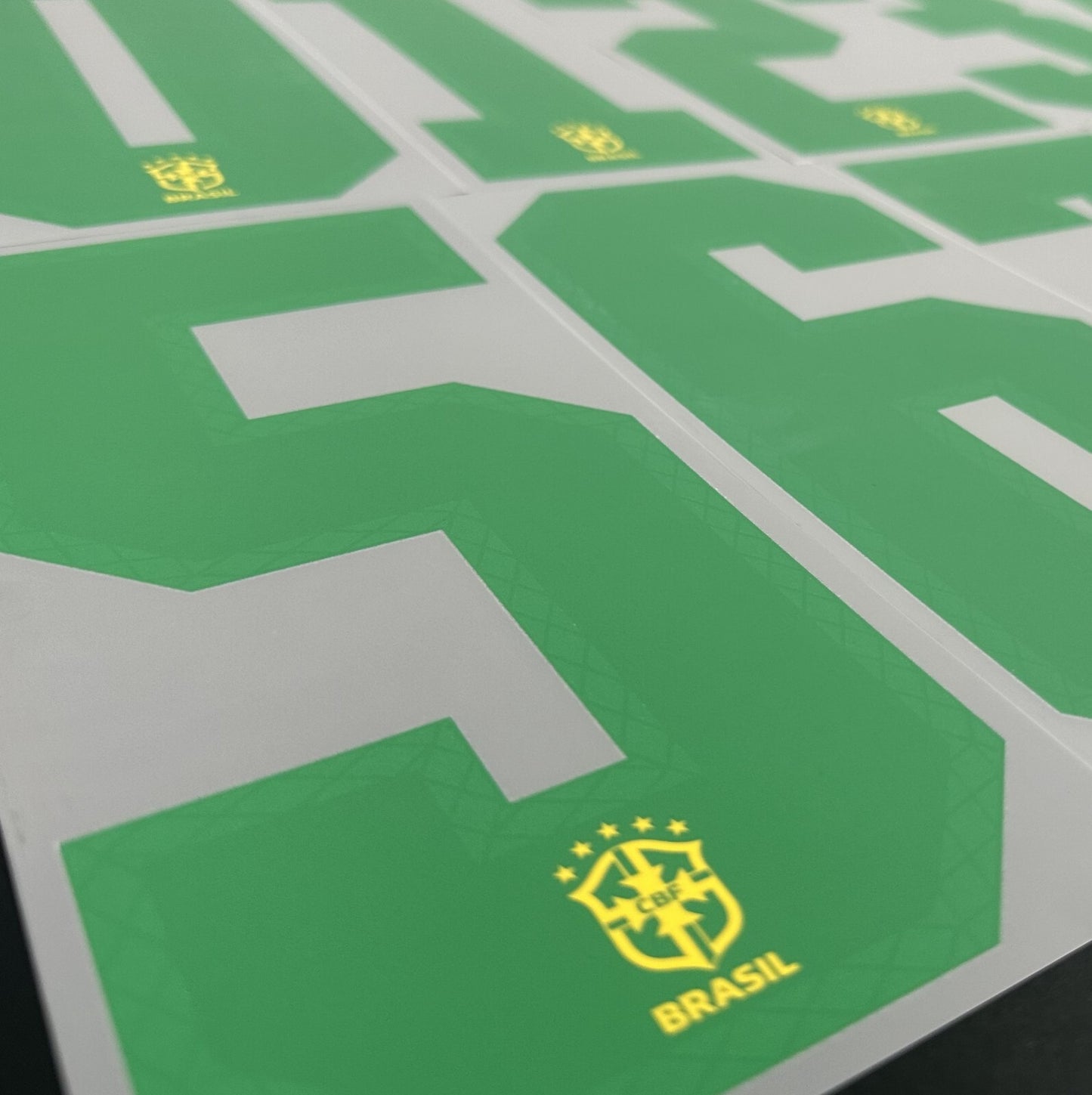 2020 2021 OFFICIAL SPORTING ID BRAZIL HOME GREEN PLAYER SIZE SHIRT NUMBERS 260MM