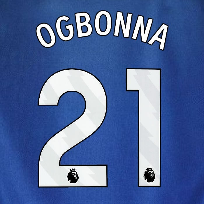 2023 2024 WEST HAM OGBONNA 21 OFFICIAL 3RD WHITE PLAYER SIZE NAMESET