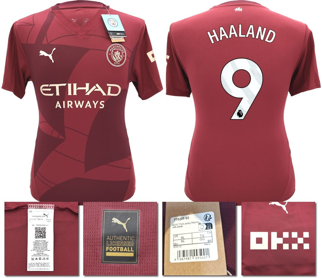BNWT 2024 2025 MAN CITY PUMA THIRD HAALAND 9 FOOTBALL SHIRT