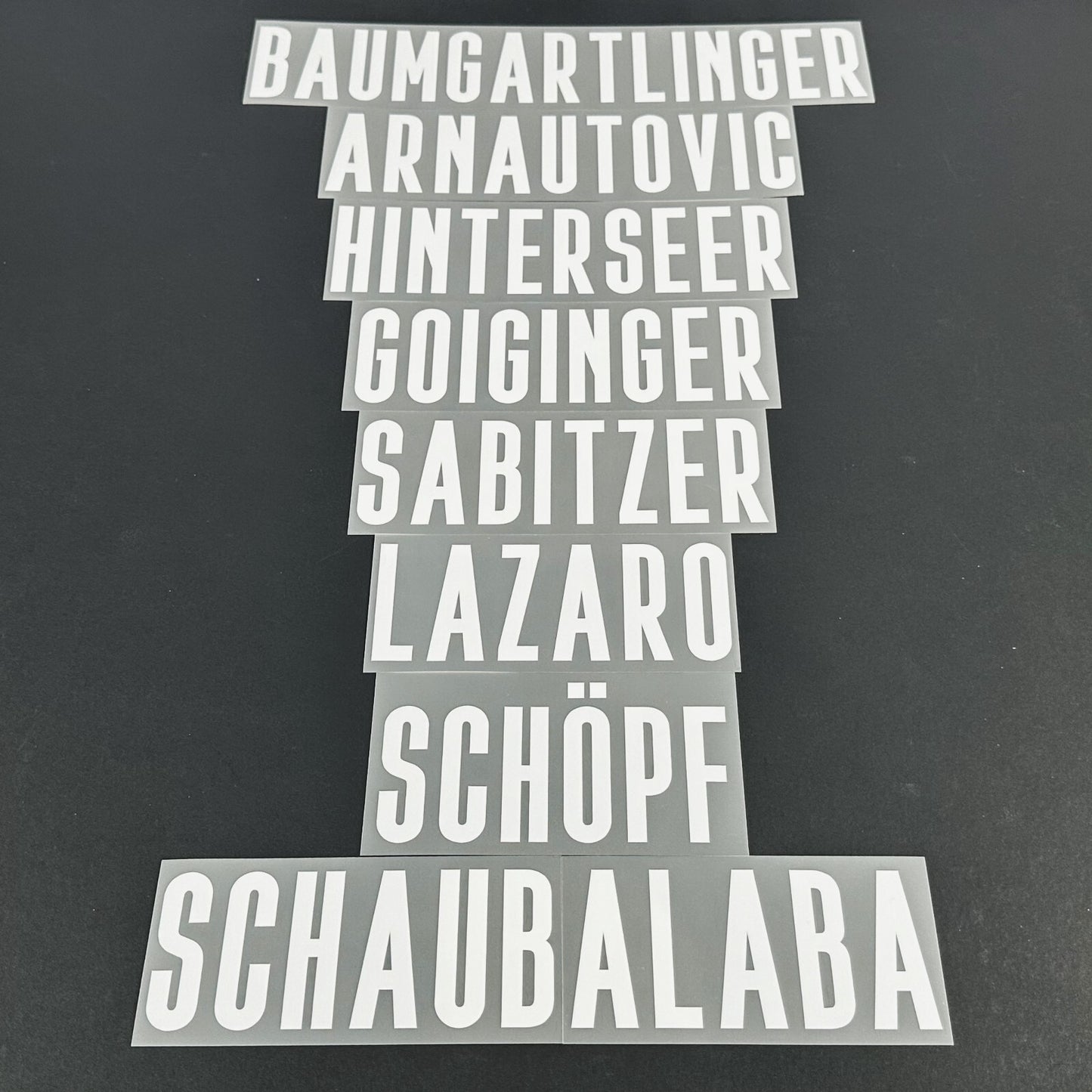 2020 2021 OFFICIAL STILSCREEN AUSTRIA HOME WHITE PLAYER SIZE NAME BLOCKS