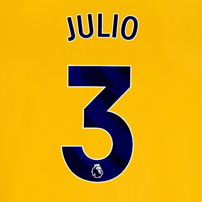 2024 2025 OFFICIAL BRIGHTON JULIO 3 AWAY BLUE PLAYER SIZE NAMESET