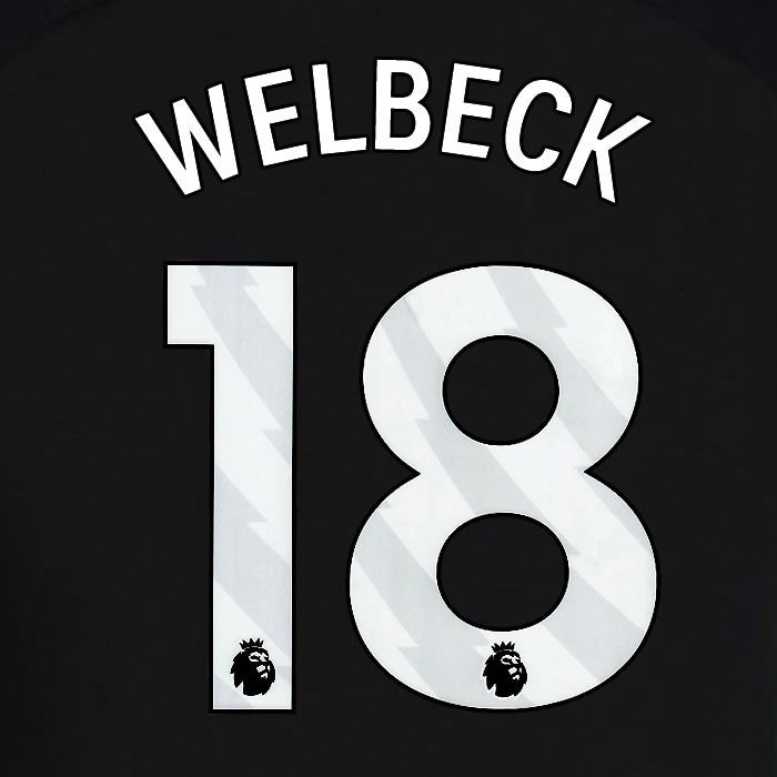 2024 2025 OFFICIAL BRIGHTON WELBECK 18 3RD WHITE PLAYER SIZE NAMESET