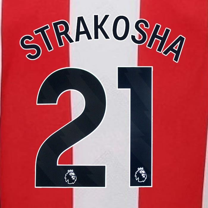 2023 2024 BRENTFORD STRAKOSHA 21 OFFICIAL BLACK HOME PLAYER SIZE NAMESET