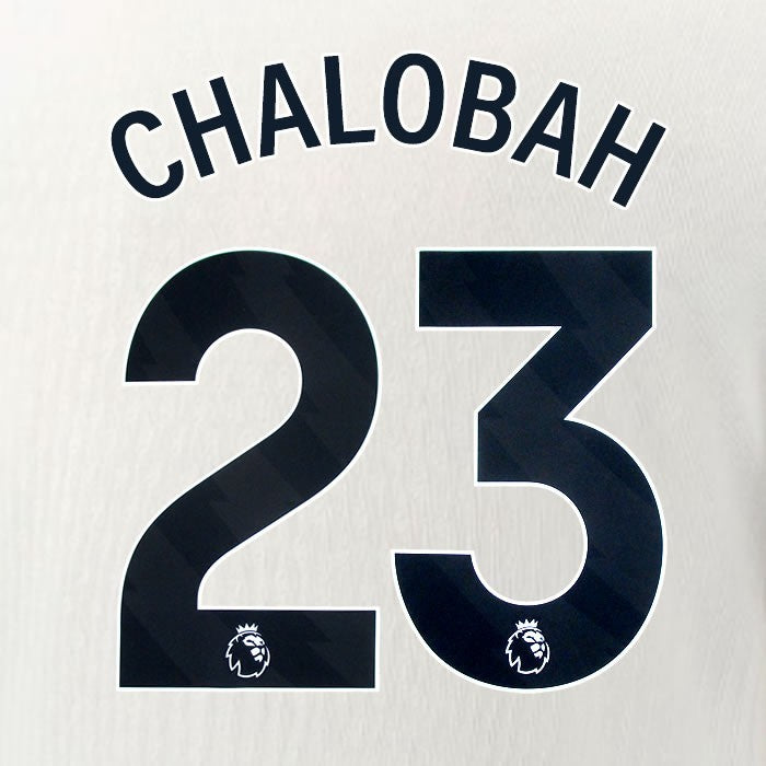 2025 2026 OFFICIAL CHELSEA CHALOBAH 23 BLACK AWAY PLAYER SIZE NAMESET
