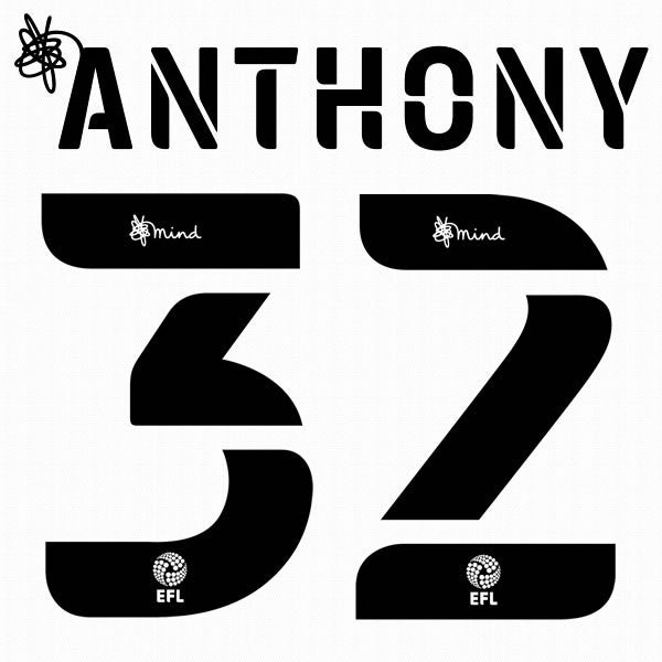 BOURNEMOUTH 2020 2021 OFFICIAL ANTHONY 32 ELMS 3RD PLAYER SIZE NAME SET