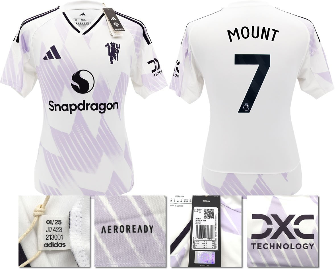 BNWT 2025 2026 MANCHESTER UNITED ADIDAS AWAY SHIRT MOUNT 7 MEN'S
