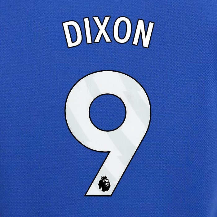 2023 2024 OFFICIAL CHELSEA DIXON 9 WHITE HOME PLAYER SIZE NAMESET