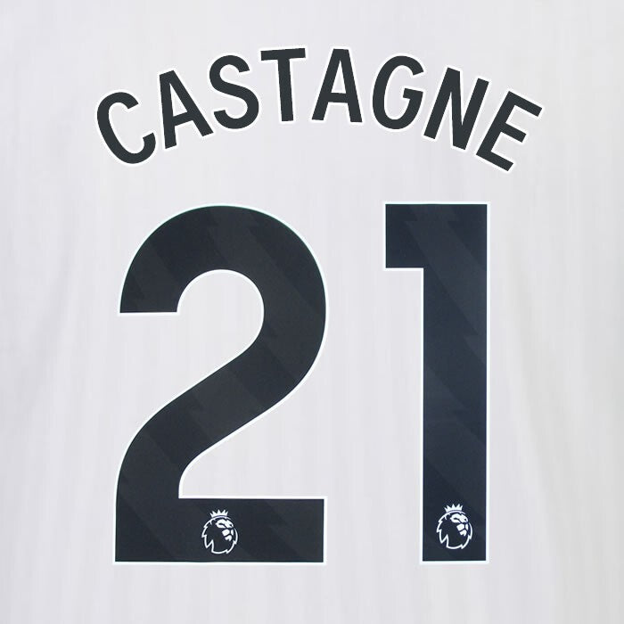 2023 2024 OFFICIAL FULHAM AVERY DENNISON CASTAGNE 21 HOME PLAYER SIZE NAMESET