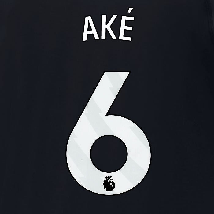 2024 2025 MANCHESTER CITY AKE 6 WHITE AWAY PLAYER SIZE NAME SET