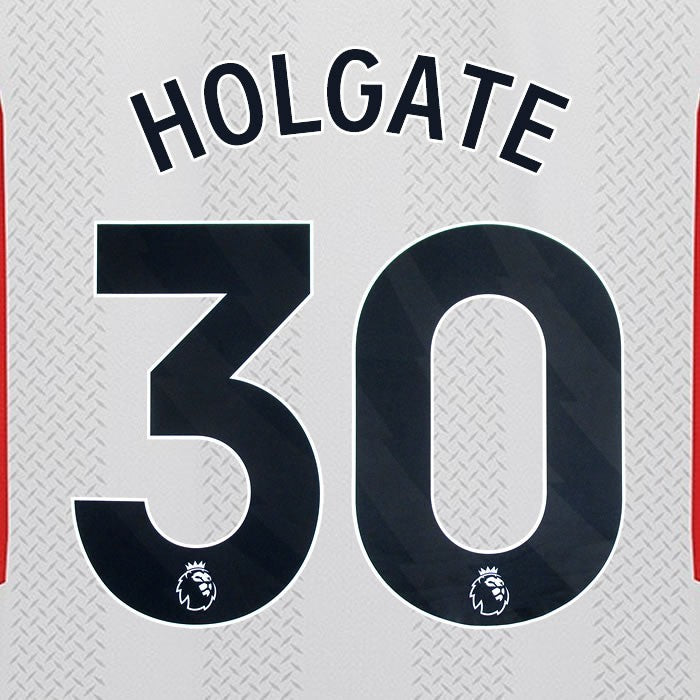 2023 2024 SHEFFIELD UNITED OFFICIAL HOLGATE 30 BLACK 3RD PLAYER SIZE NAMESET